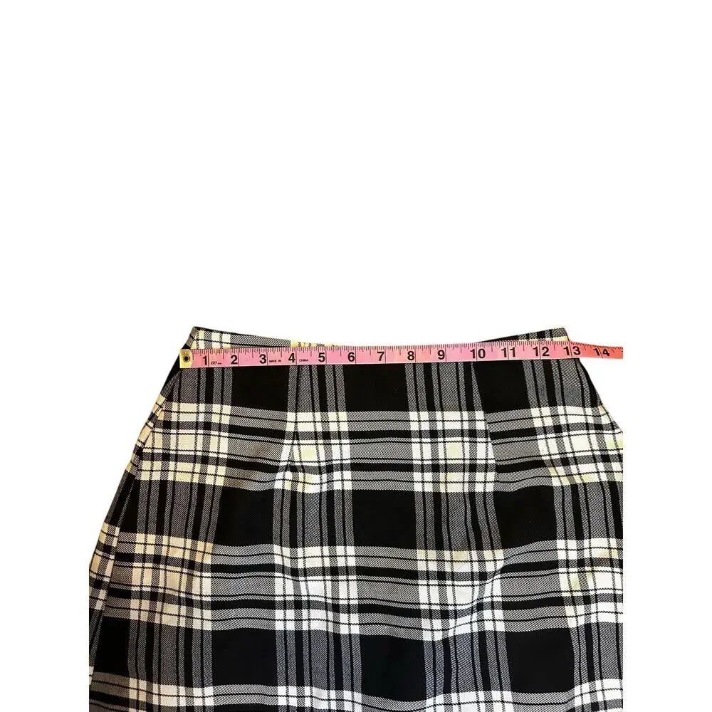 Tracy Evans Women’s Vintage Plaid Pleated Skirt Size 7 (S) Y2K Academia Preppy